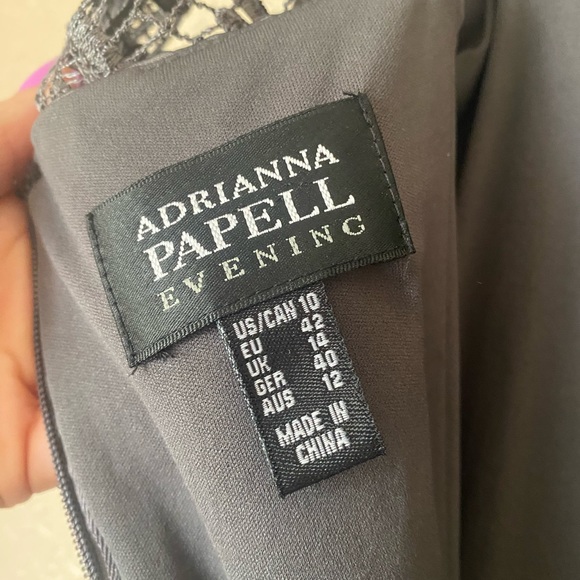 Adrianna Papell Embroidered Lace Cocktail Dress - Women’s 10 - Picture 7 of 9